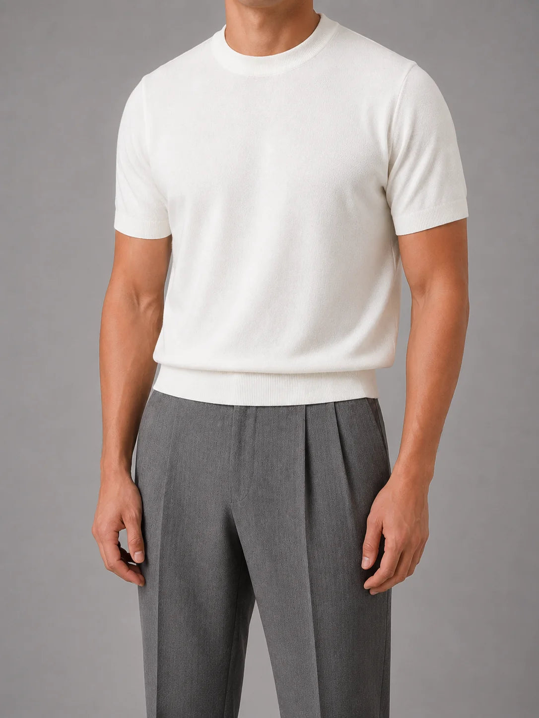 Men's Viscose Blend Short Sleeve T-Shirt | Casual Lightweight Knit Top 3