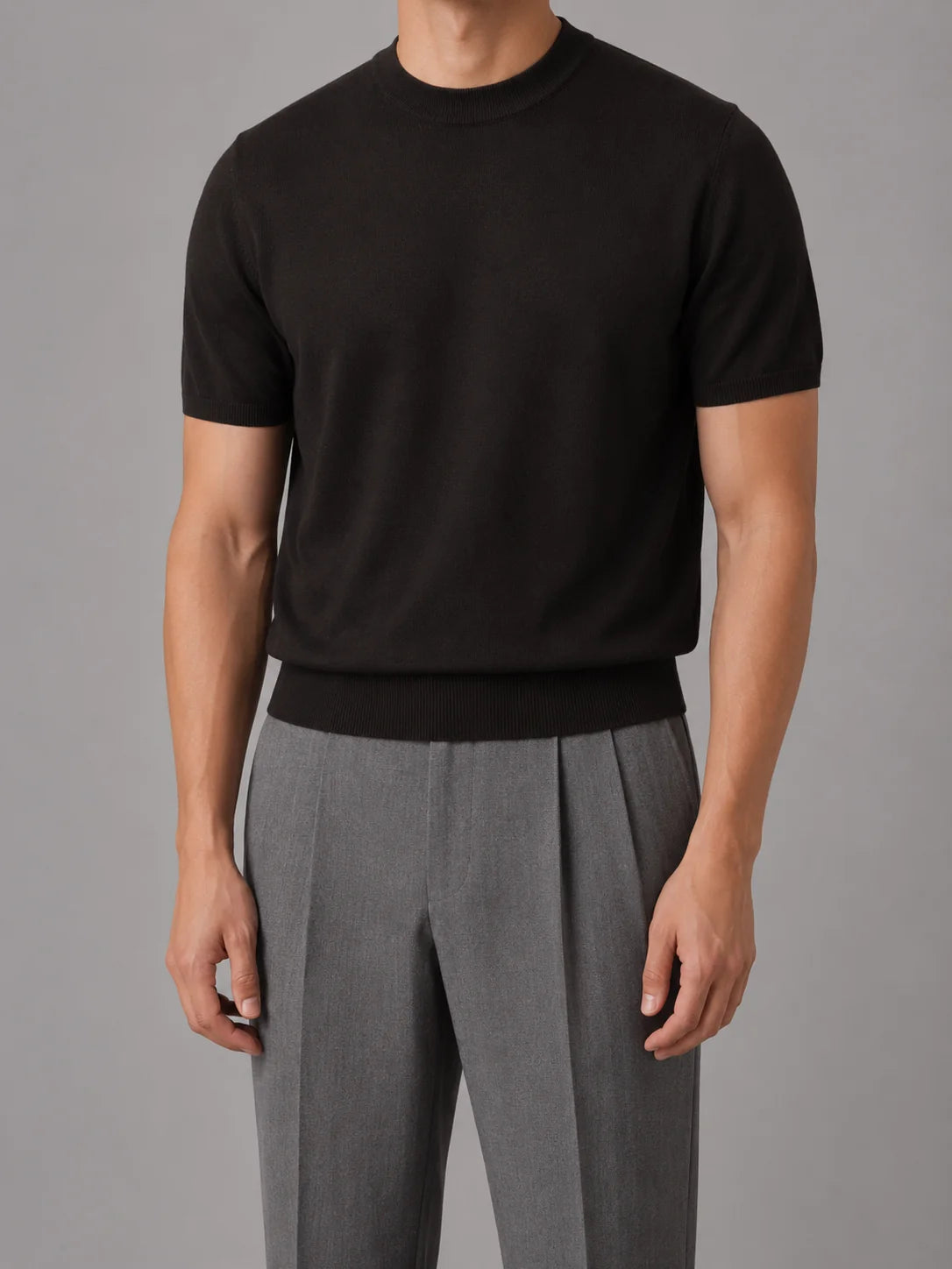 Men's Viscose Blend Short Sleeve T-Shirt | Casual Lightweight Knit Top 4