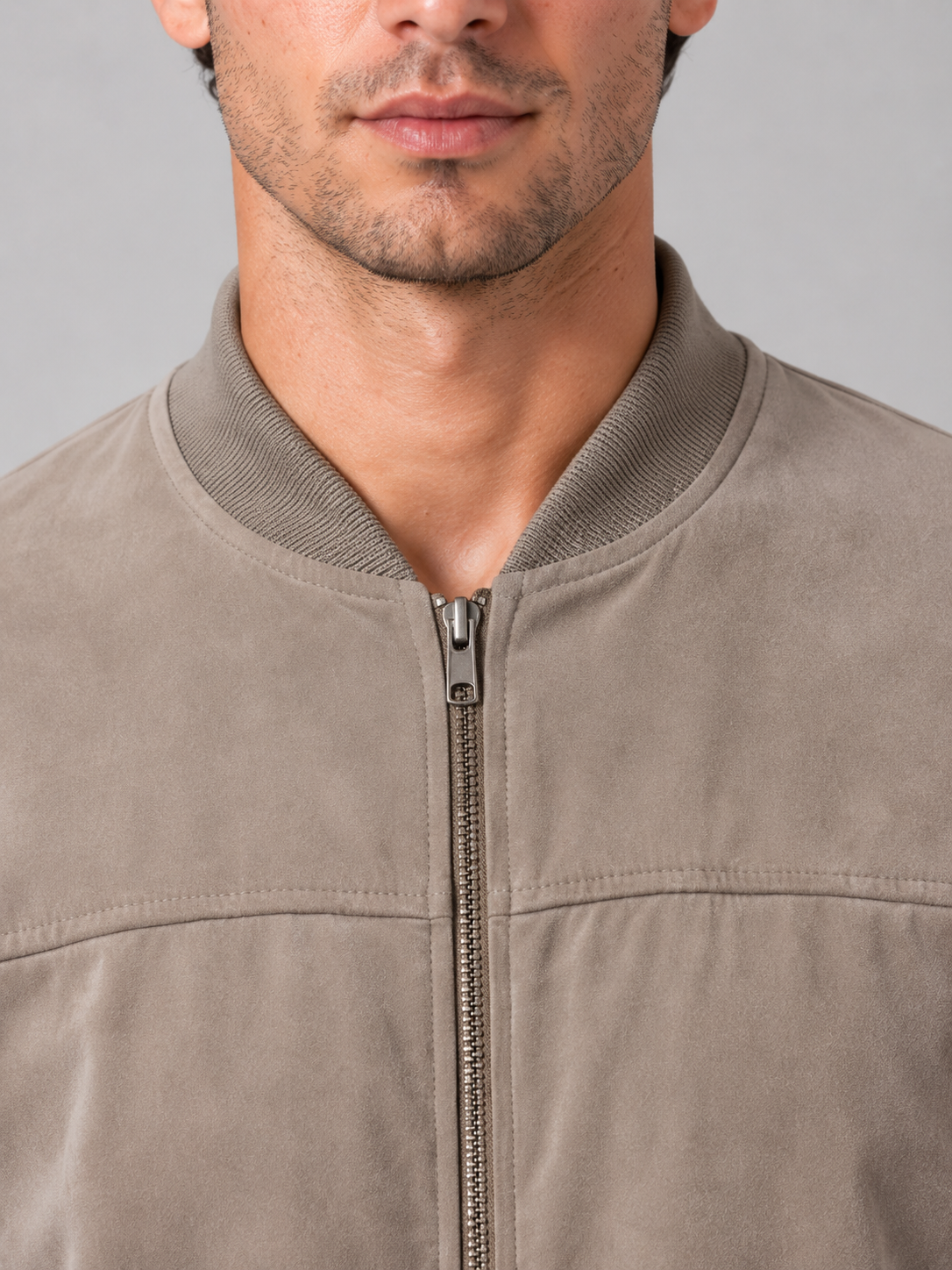 Men’s Zip Bomber Jacket – Trim Regular Fit