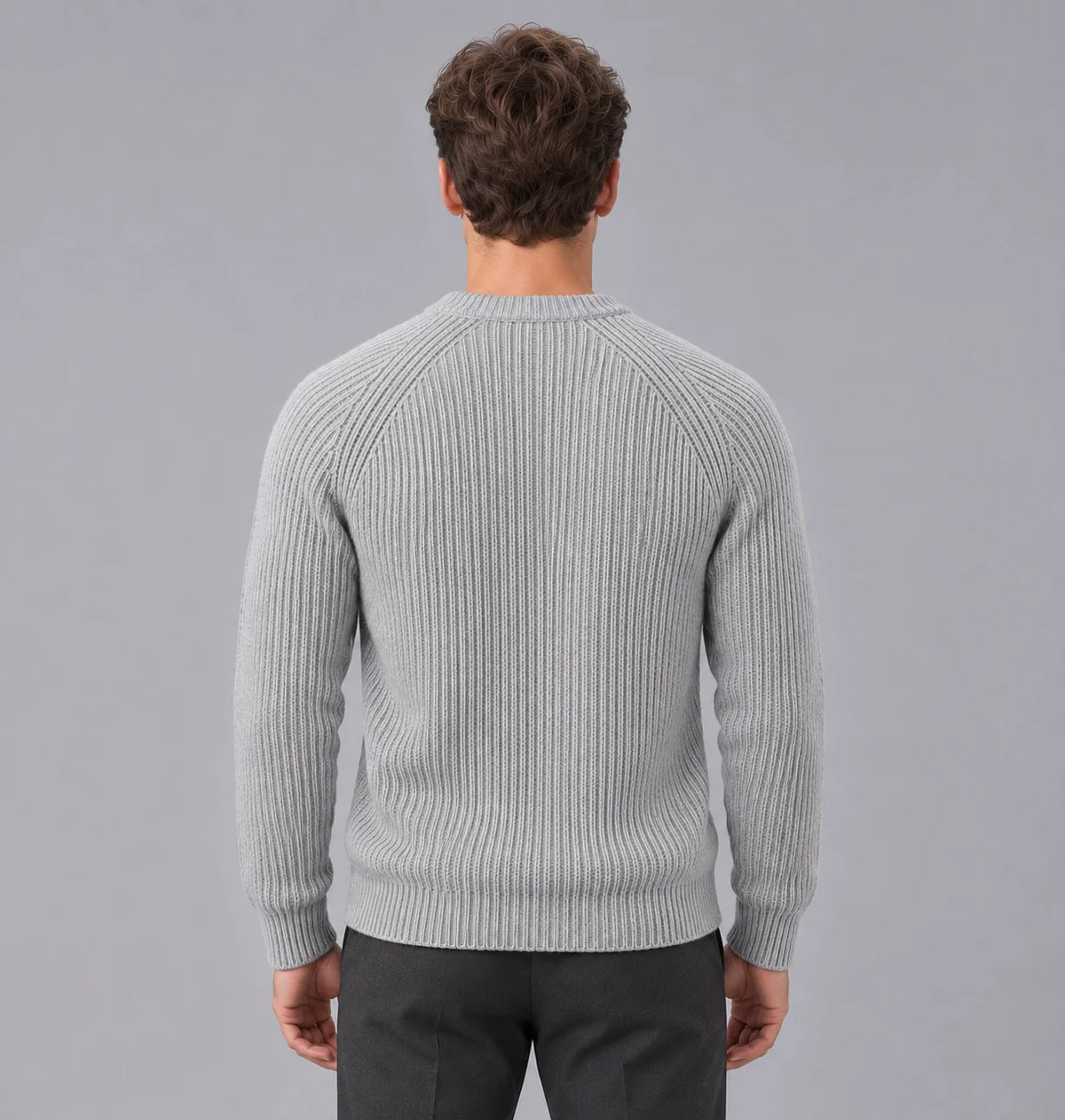 RibbedWaves | Cozy Durable Men's Sweater for Everyday Comfort 2