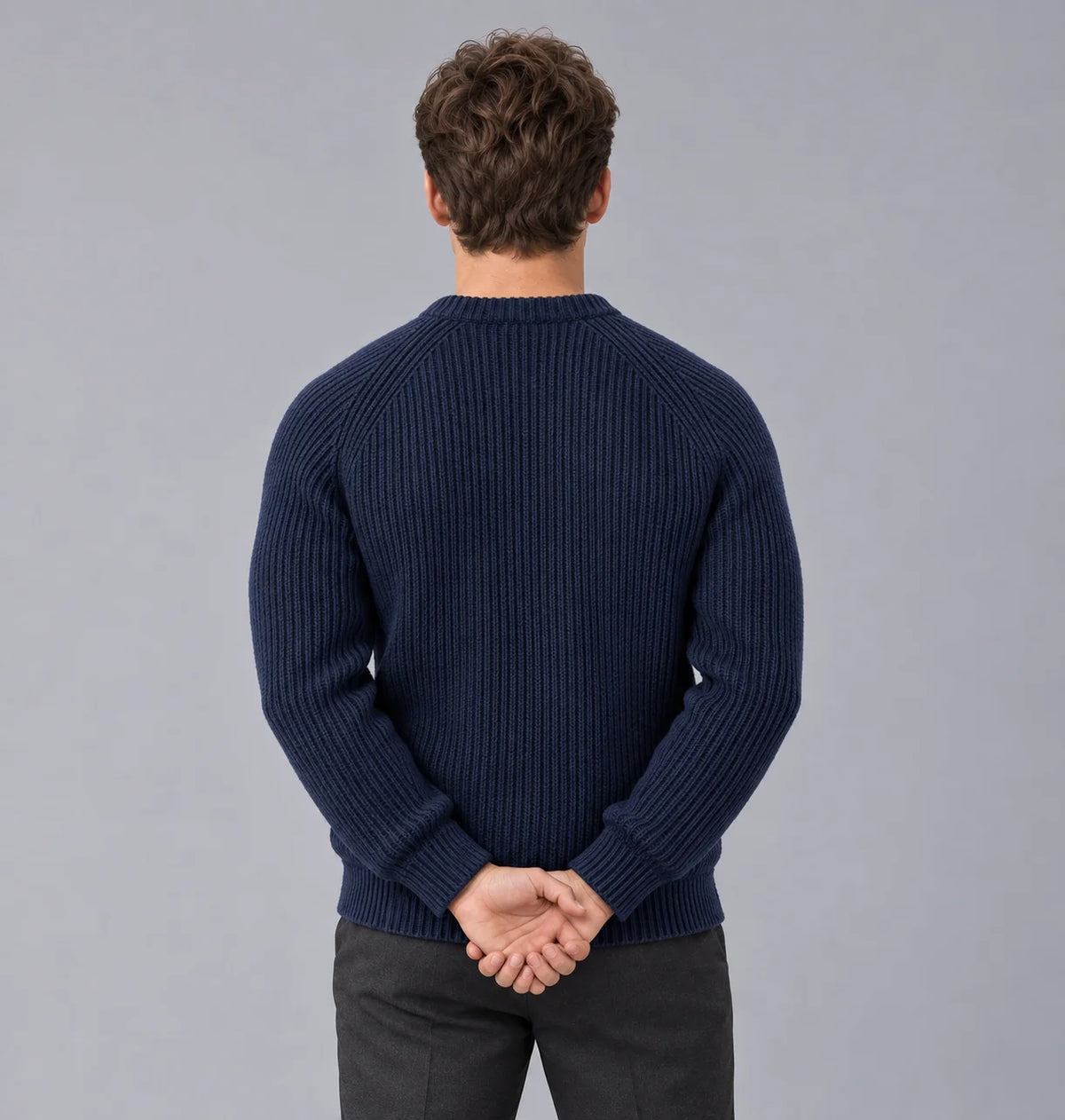 RibbedWaves | Cozy Durable Men's Sweater for Everyday Comfort 3