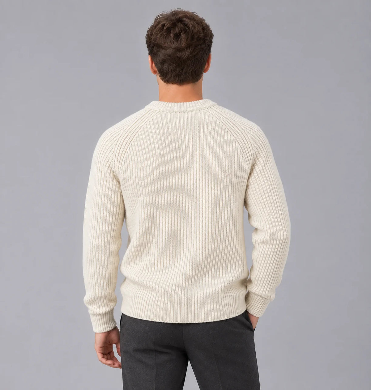 RibbedWaves | Cozy Durable Men's Sweater for Everyday Comfort 5