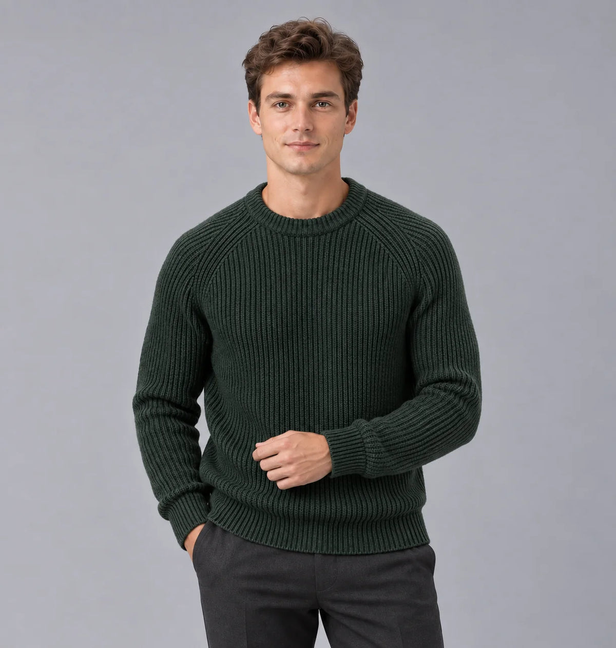 RibbedWaves | Cozy Durable Men's Sweater for Everyday Comfort 9