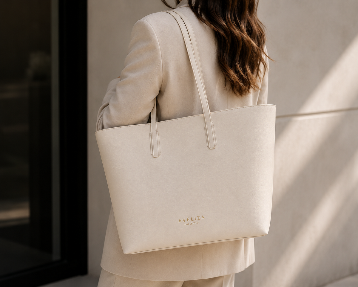 The Emma Tote - Soft Ivory