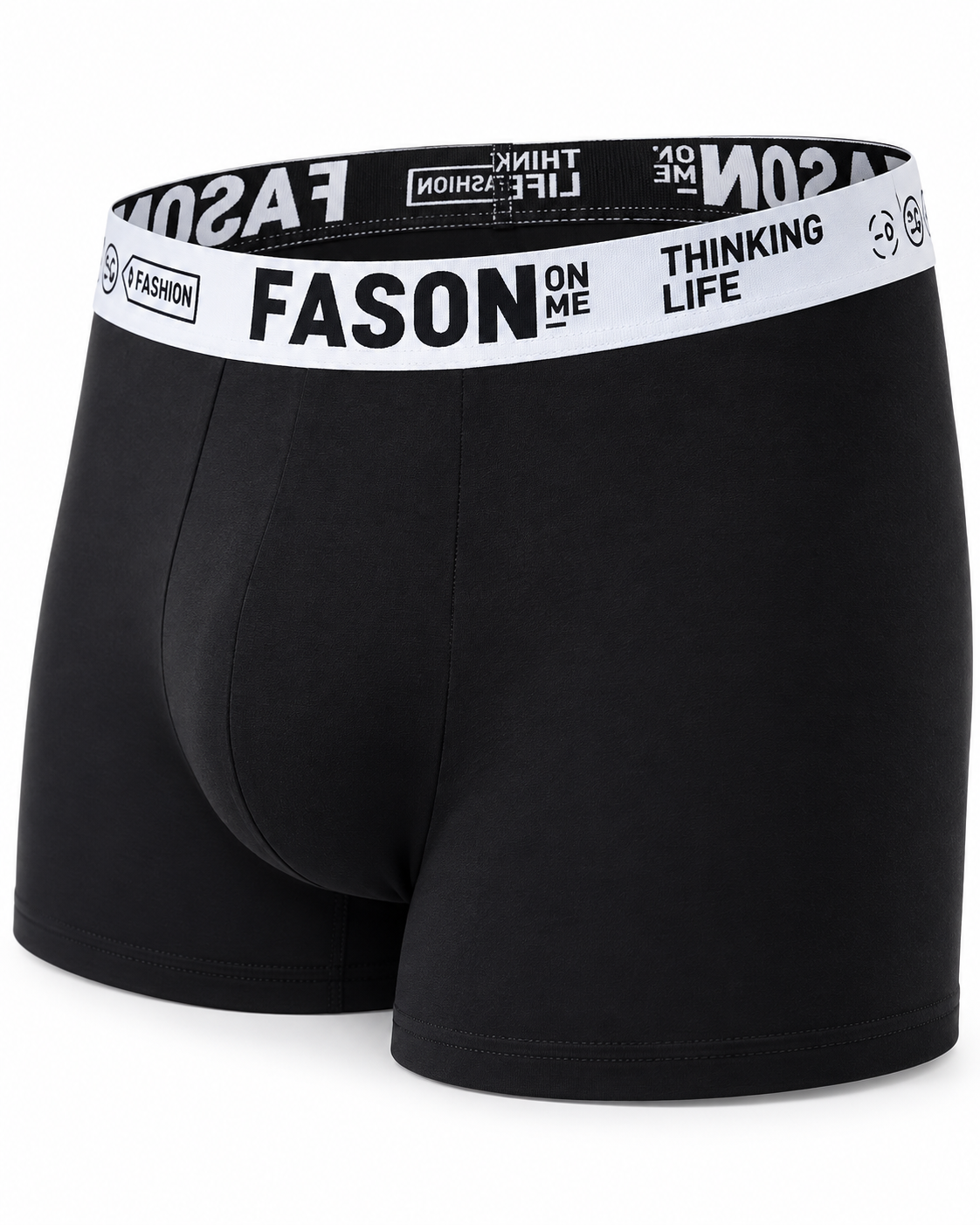 Men's Cotton Boxer Briefs 10-Pack | Black Breathable Trunks | Sizes S–3XL